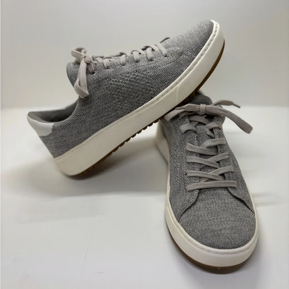 Sofft Knit Sneakers Women's 11 Gray Comfort Lightweight Lace-Up Casual Shoes